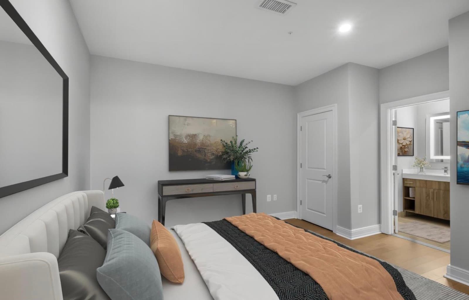 Bedroom with ensuite bathroom