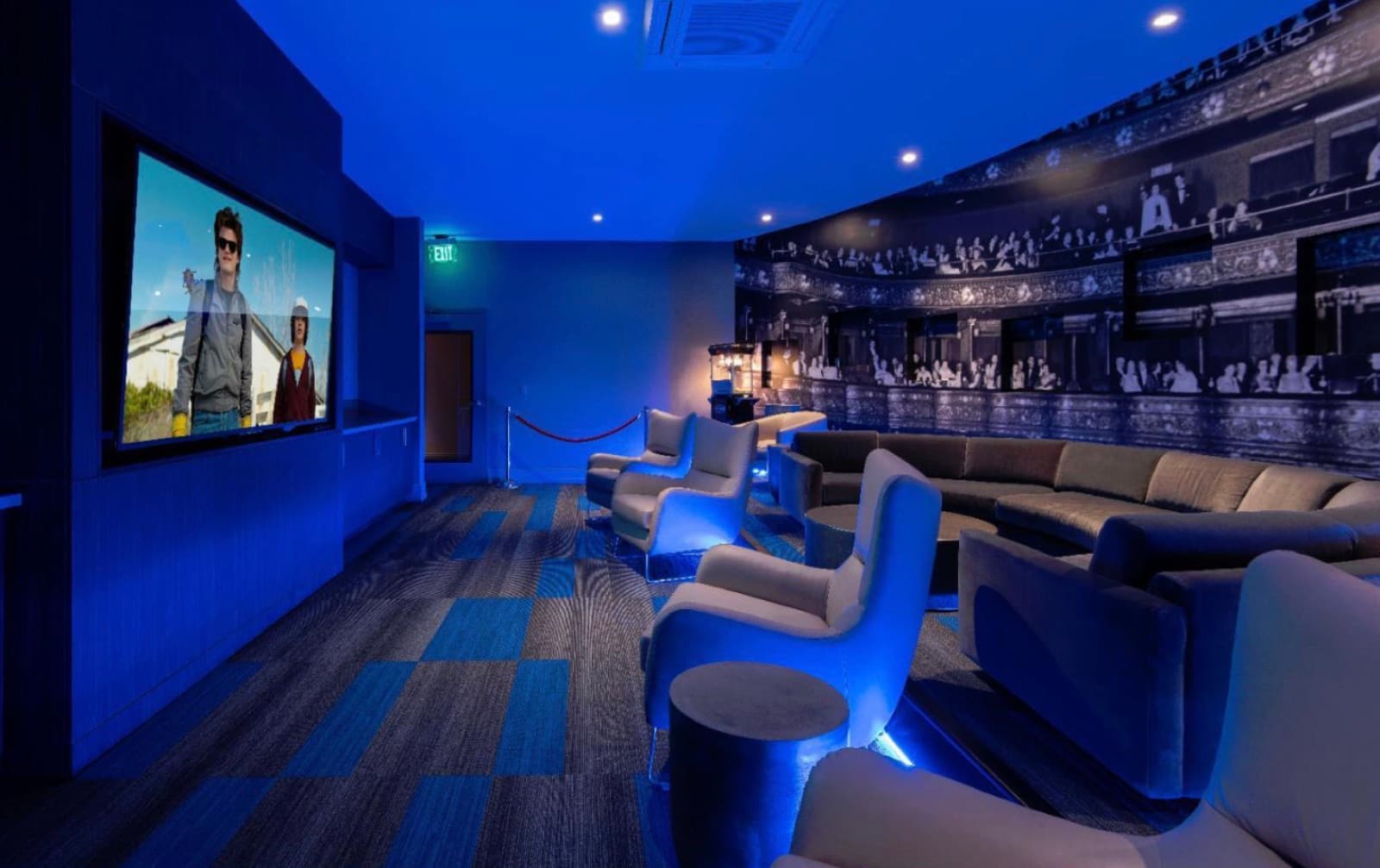 Resident theater room