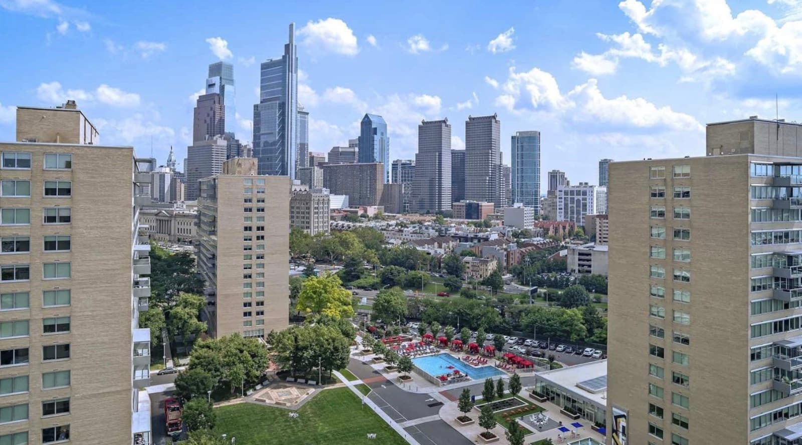 Center City skyline view from the building