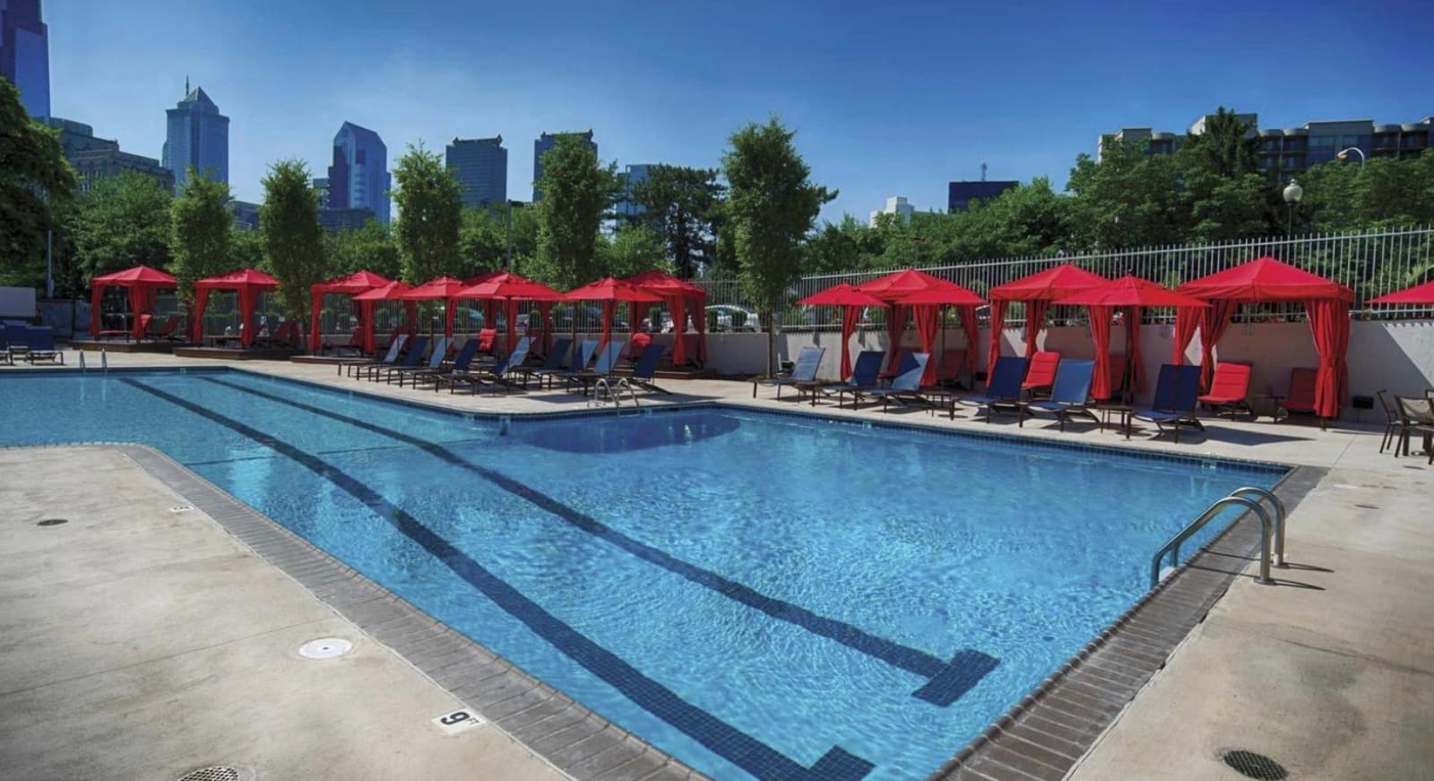 Resident pool deck