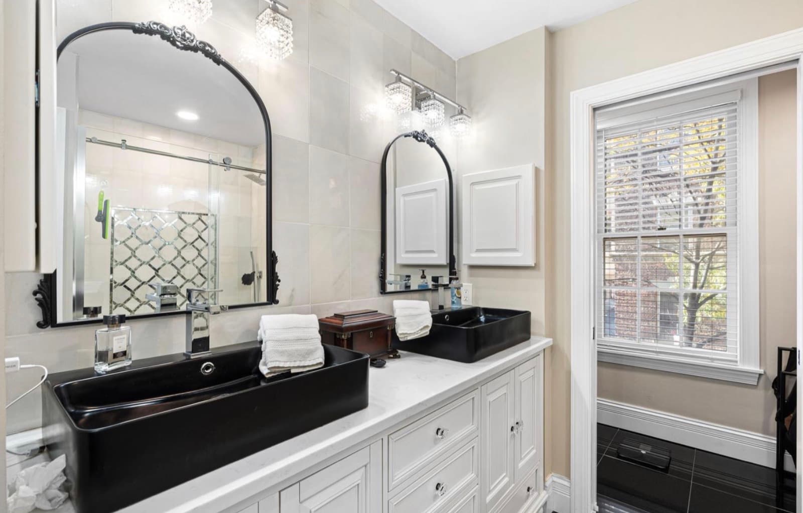 Bathroom with double vanity